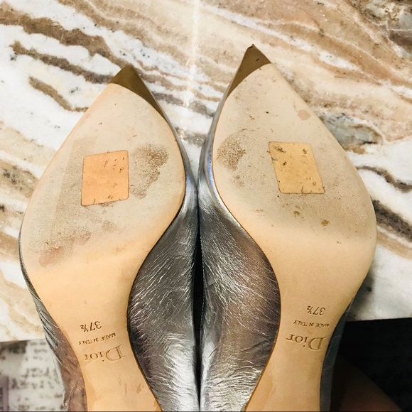 Dior Songe argent silver pump 100mm size 37.5 - Picture 7 of 8